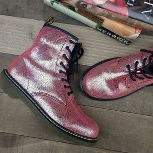 DOC MARTEN Delaney Glitter Zipper Boots
